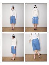 Denim Bermuda Shorts