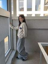 Hael Check Anorak Fleece Sweatshirt