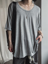 Roydi Over U-Neck Short Sleeve T-Shirt