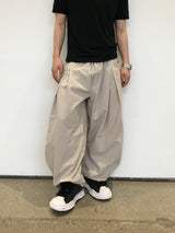 Mier Linen Cut-out Wide Pants 4C