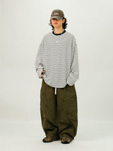 TE Vintage Washing Cargo Banding Pants
