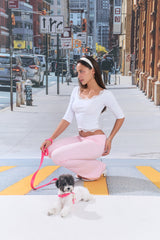 Sweetie Lace Trim 3/4 Sleeve Tee (White)