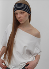 [MADE] Freepi Boatneck Printed Short Sleeve T-shirt