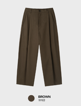 No-Mace Back Banding Cotton Ton-Chin-Wide Pants