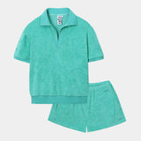 ライトテリーポロセット_TIFFANY GREEN