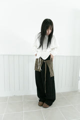 buckle suede wrap skirt(2colors)