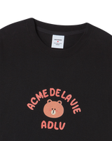 26SS BEAR DOLL HUG BROWN LINE FRIENDS SHORT SLEEVE T-SHIRT