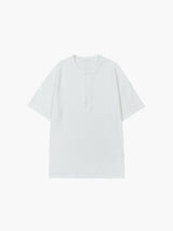 スウィートワッフルヘンリーネック半袖 (3 color)