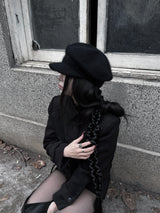 soft knit beret cap (2color)