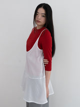 AIRY DOT DRESS (WHITE)