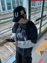 ISSUES Layered Over Long Sleeve T-Shirt 3C
