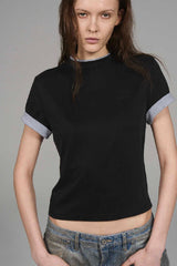Layered Embroidery Graphic Tee