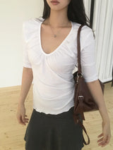 V-Shirring Tee