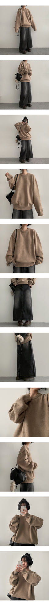 [High quality!] Lofe washing denim long skirt