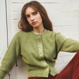 ALPACA SLIM CARDIGAN - MINT GREEN