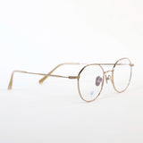 Knouun Round titanium glasses CODE. 101. D Rose Gold