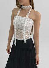 [MADE] Evelet SET - Lace tube top muffler