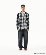CUT OFF FLANNEL CHECK SHIRT