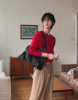 Fresh Summer Belted Two Tuck Slacks
