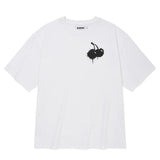 メルティングチェリーピグメントウォッシングTシャツ【ホワイト】