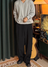 Cotton V-Neck Oversized Knit 4COLOR