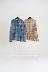 Neble Biowashing Check Shirt