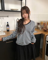 ソイボーダーVネックニット