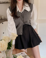 Delmo Knitwear Layered Shirt