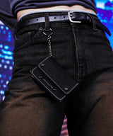 [6114] Steel keyring wallet