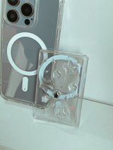 Milky Way Silver Star Resin Magsafe Card Wallet