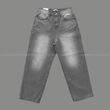 NOS107 Gray Over Wide Denim Pants (XS ~ L)