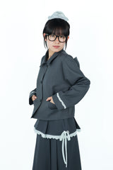 bigribbon jacket(gray)