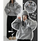 Maron Fleece Big Pocket Hood