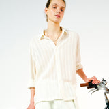 a crochet shirt [ivory]