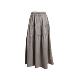 (3color) Tiny Floral Tiered Long Skirt