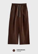 Cool Pin Tuck Linen Wide Pants
