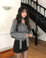 Tote Belted Brushed Skirt