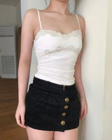 coeur rosy tone lace sleeveless top