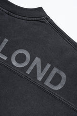 BBD ヒデンスローガンピグメントロングTシャツ（チャコール）