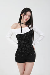 レースミニスターTシャツ_ブラック