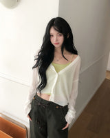 Lychee Bead Strap Sleeveless
