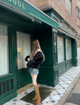 Uress Vintage Fur Jacket (Black)