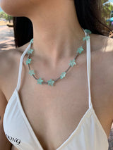 Summer mint star necklace