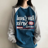 Tane Color Raglan Knit Long Sleeve T-shirt