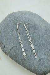 Silver925_チェーンミックス_ピアス