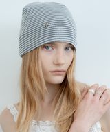 MOON FLOWER BEANIE_GREY