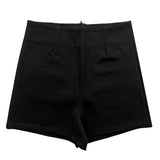 アンディクラシックハイウエストスパンショートパンツ (2 colors)