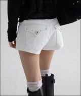 Moa back pocket cotton shorts