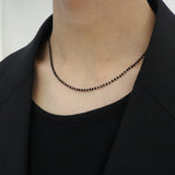 Men's ブラックビーズネックレス_CLEF PMS ネックレス