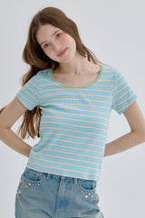 Stripe T-shirt [Green]
